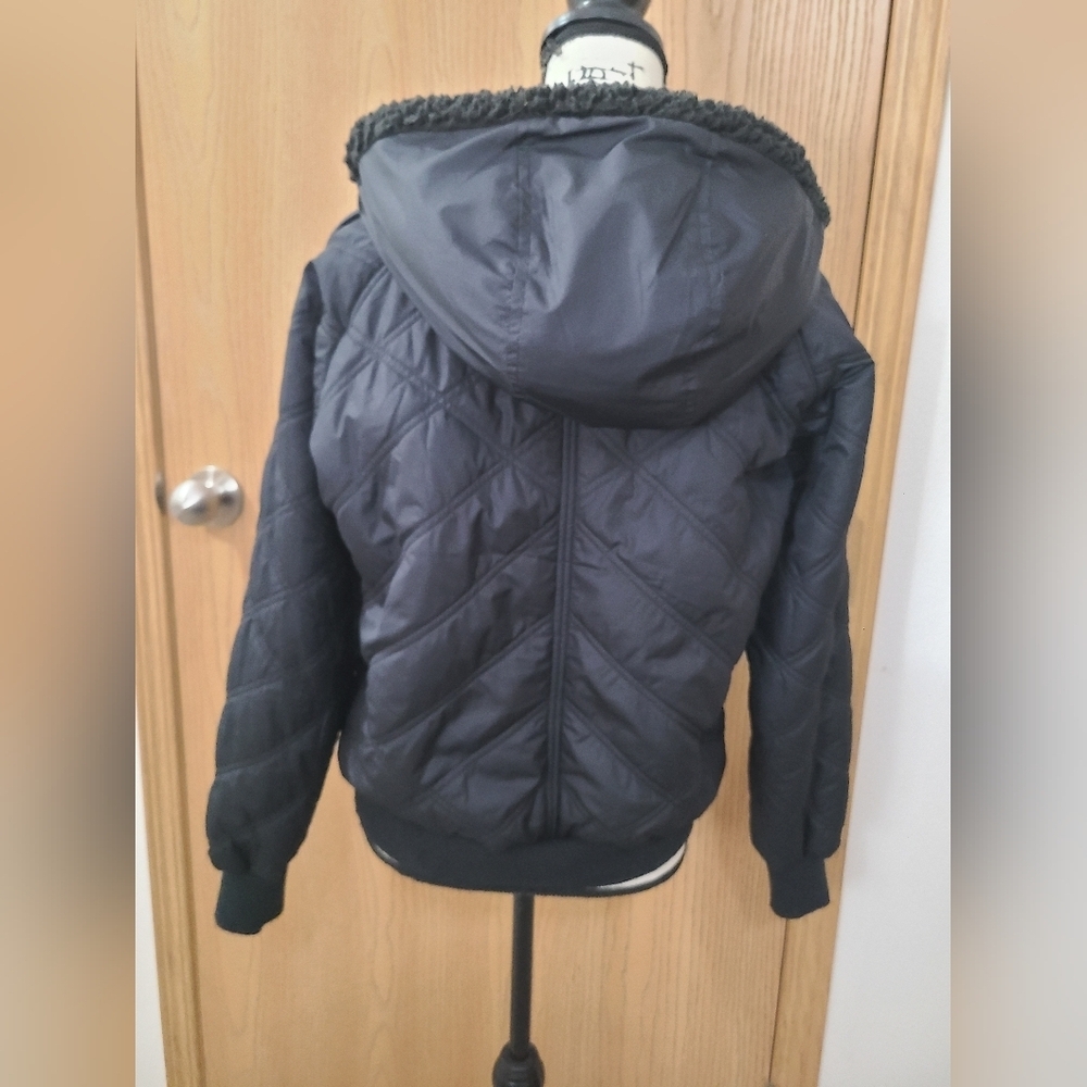 Prana Esla Fleece Lined Half Zip Quilted Puffer Gorpcore Jacket - Picture 3 of 4